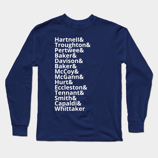 All the Doctors together Long Sleeve T-Shirt by kikarose